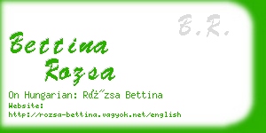 bettina rozsa business card